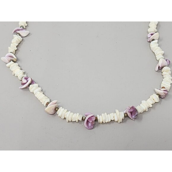 3 Vintage Costume Necklaces‎ Shell/Blue Beaded/Choker - Picture 4 of 8